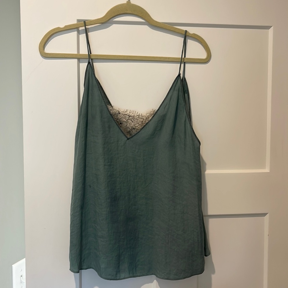 Free People Tank with Lace bralette inside lining